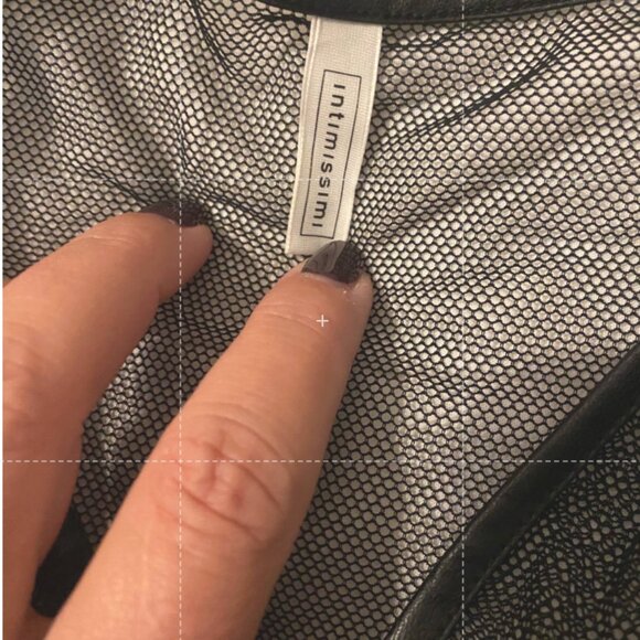 NWT Intimissimi Iconic Beauty Tulle and Lace Elegant Robe - Black Women's sz M/L - Picture 4 of 9